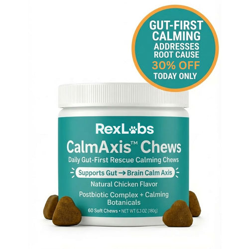 RexLabs CalmAxis Postbiotic Dog Chews